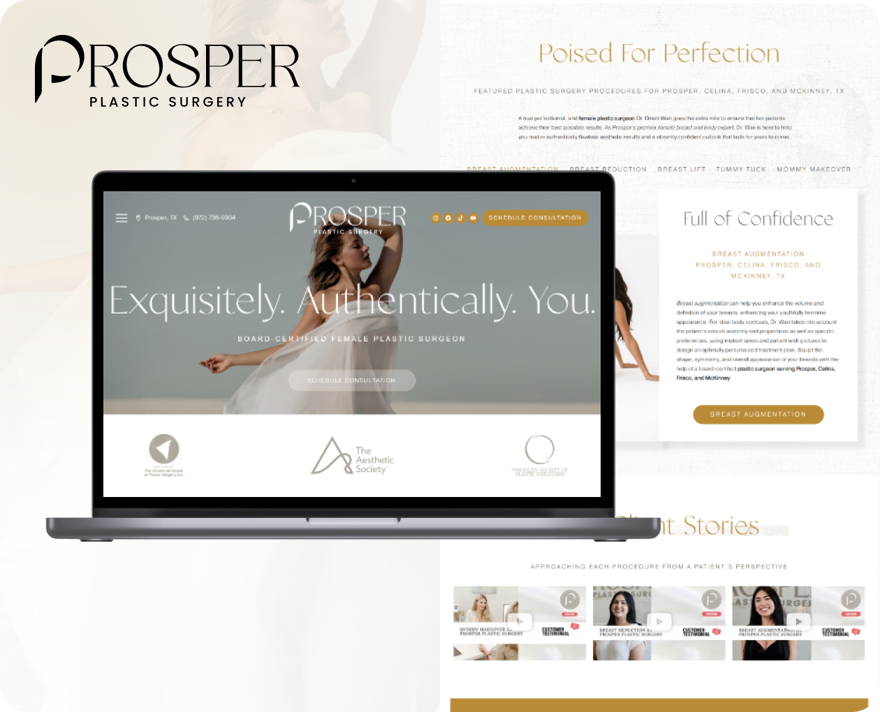 Prosper Plastic Surgery website